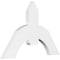 Ekena Millwork Archdale Architectural Grade PVC Gable Bracket, 36"W x 24"H x 2"D x 6"F, 16/12 Pitch GBP036X24X0206ARC00 - alternate 1